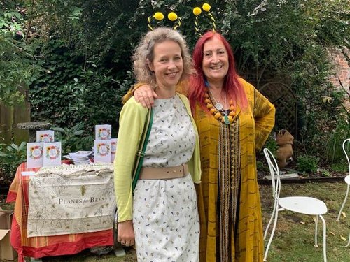 Paula Carnell and our Bee Tea Party